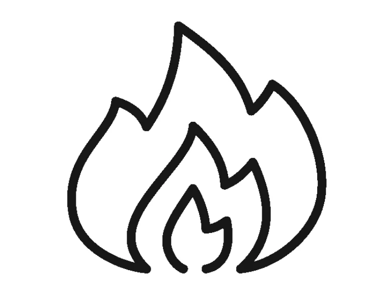 ikona płomień
